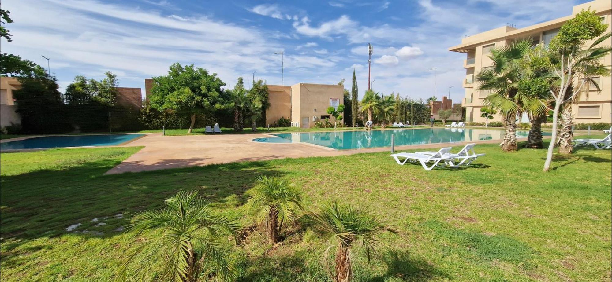 Cosy Appart Avec 2 Piscines, 2 Ch, 2 Sdb Marrakech 마라케시 외부 사진